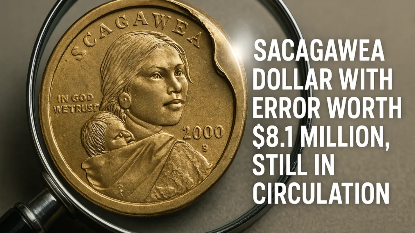 Sacagawea Dollar With Error Worth $8.1 Million